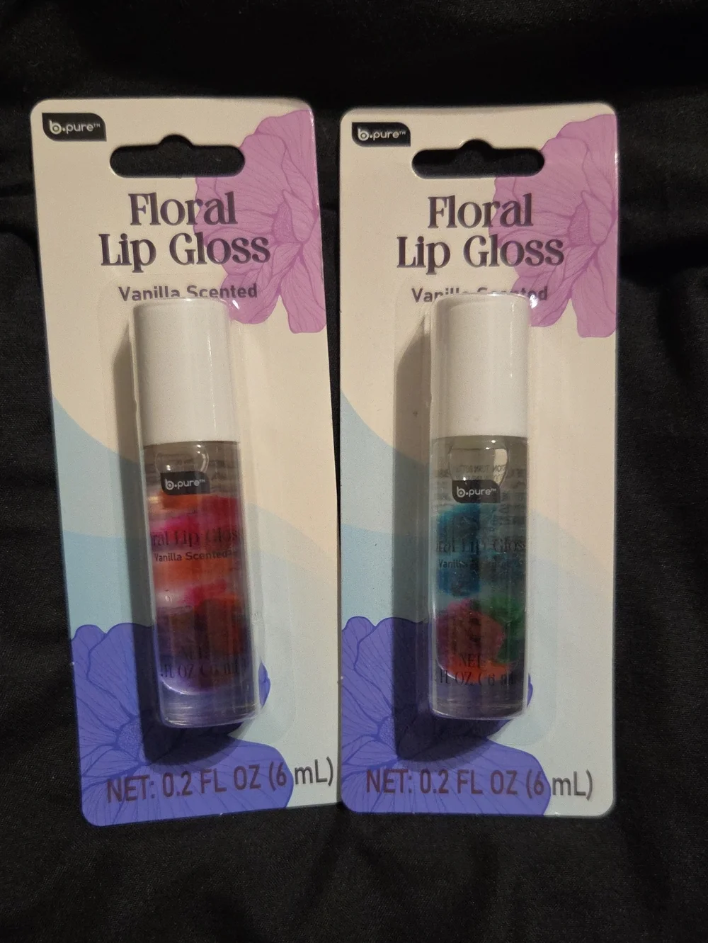 2 Floral Lip Gloss - Vanilla Scented